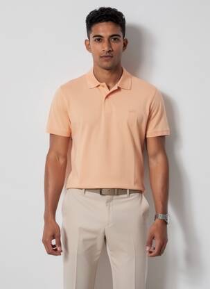 Polo coupe cintrée manches courtes orange LEVI'S homme