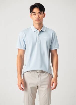 Polo coupe cintrée manches courtes bleu PEPE JEANS homme