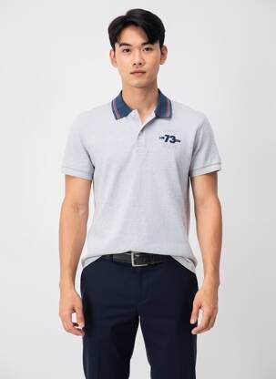 Polo coupe cintrée manches courtes gris PEPE JEANS homme