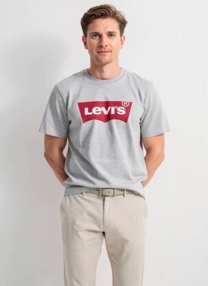 T-shirt coupe cintrée manches courtes gris LEVI'S homme
