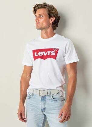 T-shirt coupe cintrée manches courtes blanc LEVI'S homme