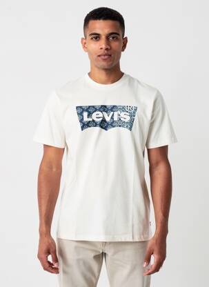 T-shirt coupe cintrée manches courtes blanc LEVI'S homme