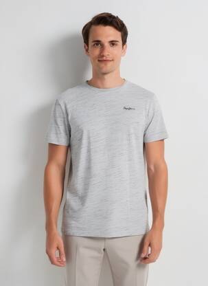 T-shirt coupe droite manches courtes gris PEPE JEANS homme