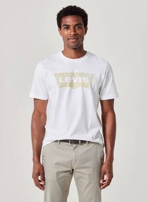 T-shirt coupe cintrée manches courtes blanc LEVI'S homme