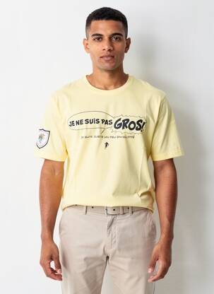 T-shirt coupe droite manches courtes jaune RUCKFIELD homme