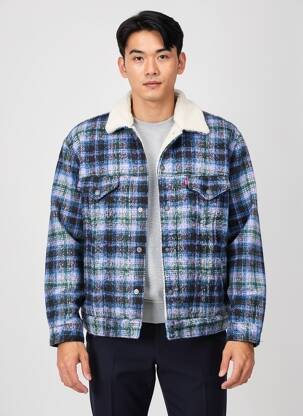 Veste casual coupe droite bleu LEVI'S homme