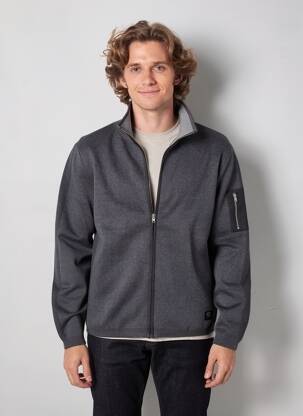 Veste casual resserrée sur le bas gris PETROL INDUSTRIES homme