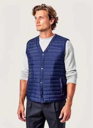 Doudoune poches sans capuche bleu PEPE JEANS homme