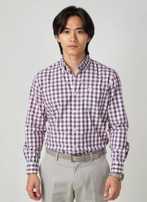 Chemise manches longues coupe droite rouge PEPE JEANS homme