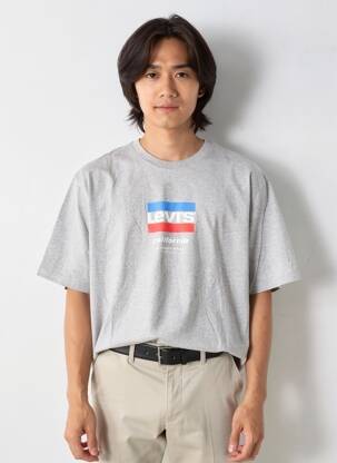 T-shirt stretch manches courtes gris LEVI'S homme