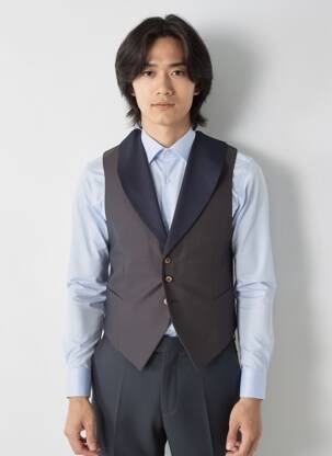 Gilet sans manche poches bleu PIERRE TALAMON homme
