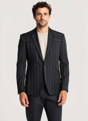 Blazer coupe cintrée gris PIERRE TALAMON homme