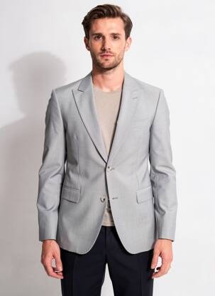 Blazer finition intérieure doublée gris PIERRE TALAMON homme