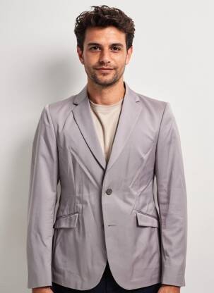 Blazer coupe cintrée gris PIERRE TALAMON homme