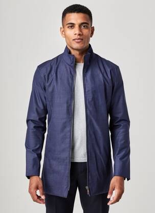 Blouson poches bleu PIERRE TALAMON homme