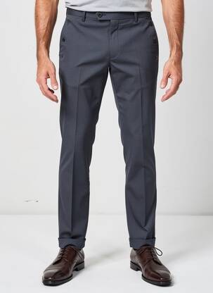 Pantalon chino poches taille normale bleu PIERRE TALAMON homme