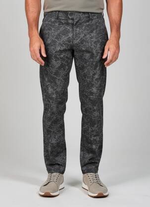 Pantalon chino tissage chiné taille normale gris PIERRE TALAMON homme