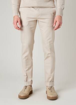 Pantalon slim taille à pinces taille normale gris PIERRE TALAMON homme
