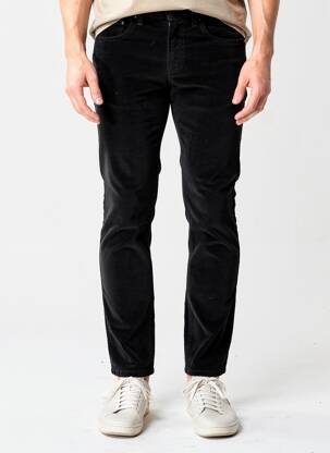 Pantalon slim tissage velours taille normale noir PIERRE TALAMON homme