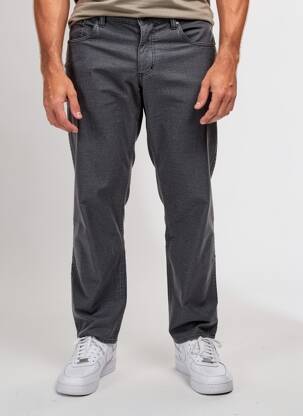 Pantalon slim tissage velours taille normale gris PIERRE TALAMON homme