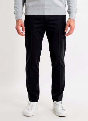Pantalon slim stretch taille normale noir PIERRE TALAMON homme