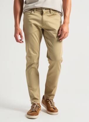 Pantalon slim stretch taille normale beige LEVI'S homme