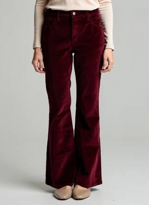Pantalon flare stretch taille normale rouge LEVI'S femme