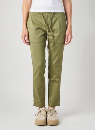 Pantalon chino taille normale taille normale vert GRACE & MILA femme