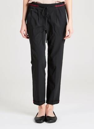 Pantalon chino taille normale taille normale noir GRACE & MILA femme
