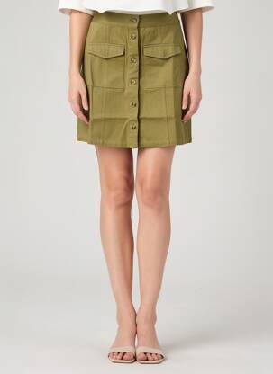 Jupe courte poches vert LA PETITE ETOILE femme