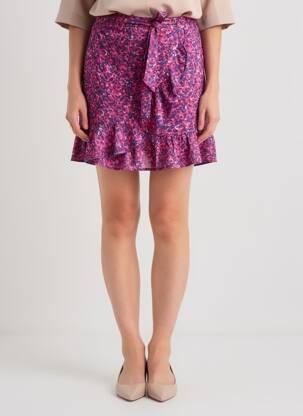 Jupe courte poches violet LA PETITE ETOILE femme