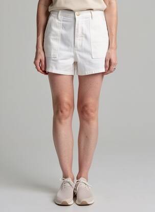 Short tissage denim taille normale blanc LA PETITE ETOILE femme