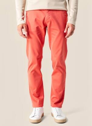 Pantalon chino stretch taille normale orange TBS homme