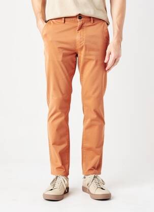 Pantalon chino stretch taille normale orange PETROL INDUSTRIES homme