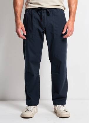 Pantalon chino stretch taille normale bleu PETROL INDUSTRIES homme