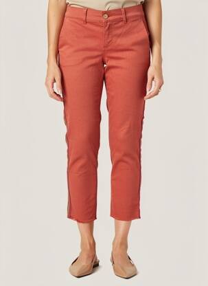 Pantalon 7/8 stretch taille normale marron HAPPY femme