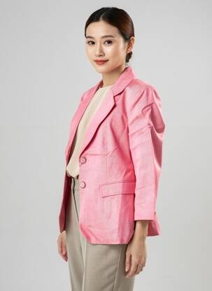 Blazer coupe cintrée rose ESCORPION femme