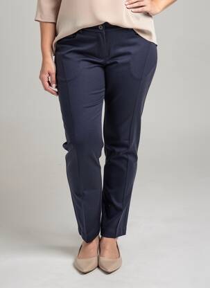 Pantalon slim stretch taille normale bleu GUY DUBOUIS femme