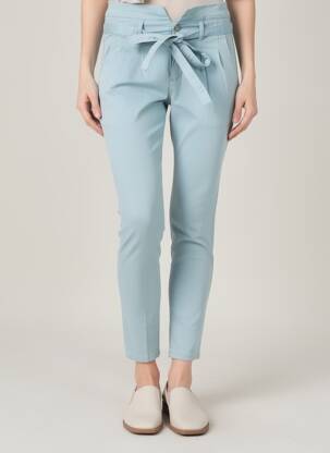 Pantalon slim taille élastique taille normale bleu R.DISPLAY femme