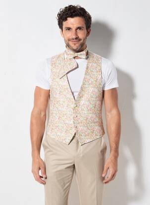 Gilet sans manche bi-matiére vert VIRTUOSE homme