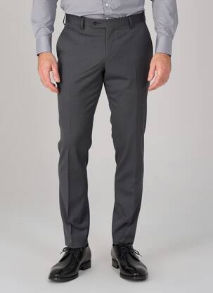 Pantalon slim tissage chiné taille normale gris SIROCCO homme