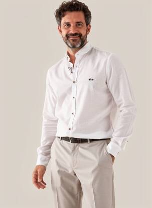 Chemise manches longues coupe cintrée blanc DARIO BELTRAN homme