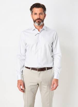 Chemise manches longues imprimé fantaisie bleu REDMOND homme
