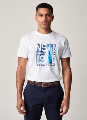 T-shirt stretch manches courtes blanc NORTH SAILS homme