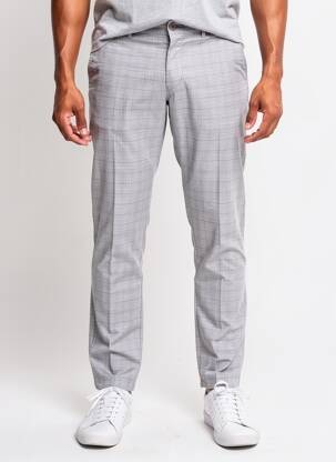 Pantalon chino stretch taille normale gris IMPAQT homme