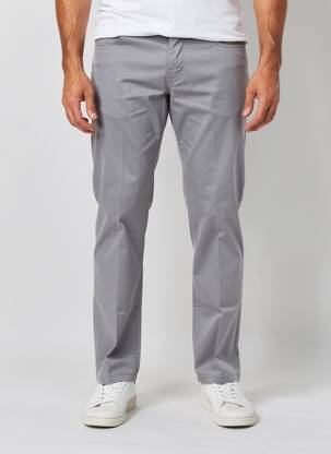 Pantalon droit stretch taille normale gris LCDN homme