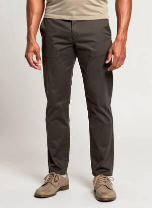 Pantalon chino stretch taille normale vert LCDN homme