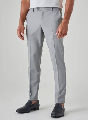 Pantalon slim stretch taille normale gris GIANNI MARCO homme