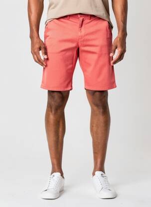 Bermuda taille à pinces taille normale orange LCDN homme