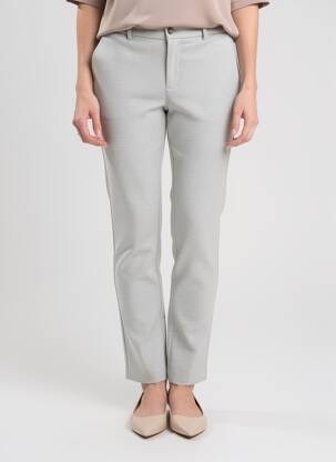 Pantalon slim stretch taille normale gris LCDN femme